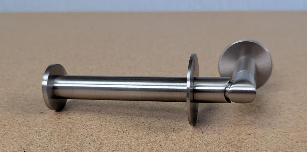 CLOSEOUT Ginger Sine Wall Mounted Toilet Paper Holder - Satin Nickel