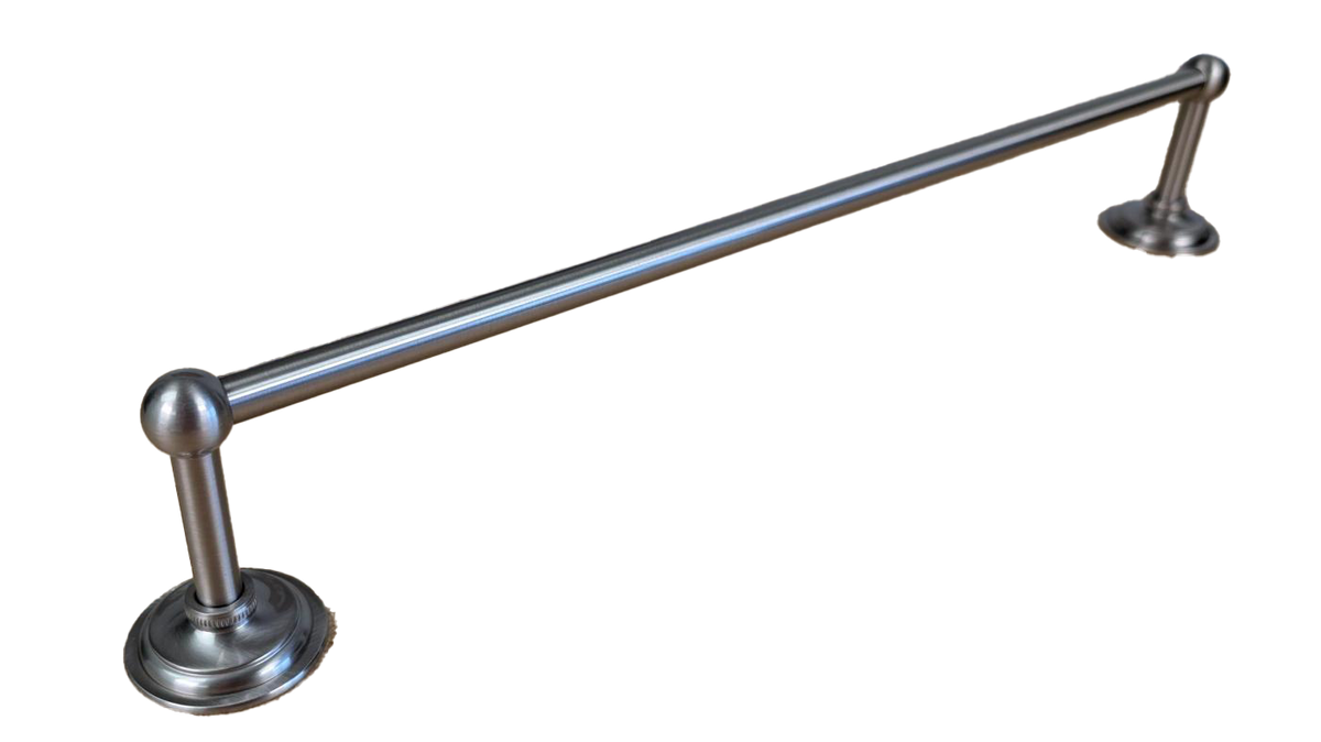 CLOSEOUT Ginger London Terrace 18 in. Round Towel Bar - Satin Nickel