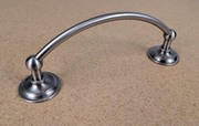 CLOSEOUT Ginger London Terrace 8 in. Curved Towel Bar - Satin Nickel