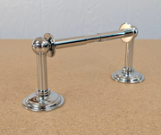 CLOSEOUT Ginger London Terrace Wall Mounted Double Post Toilet Paper Holder - Chrome