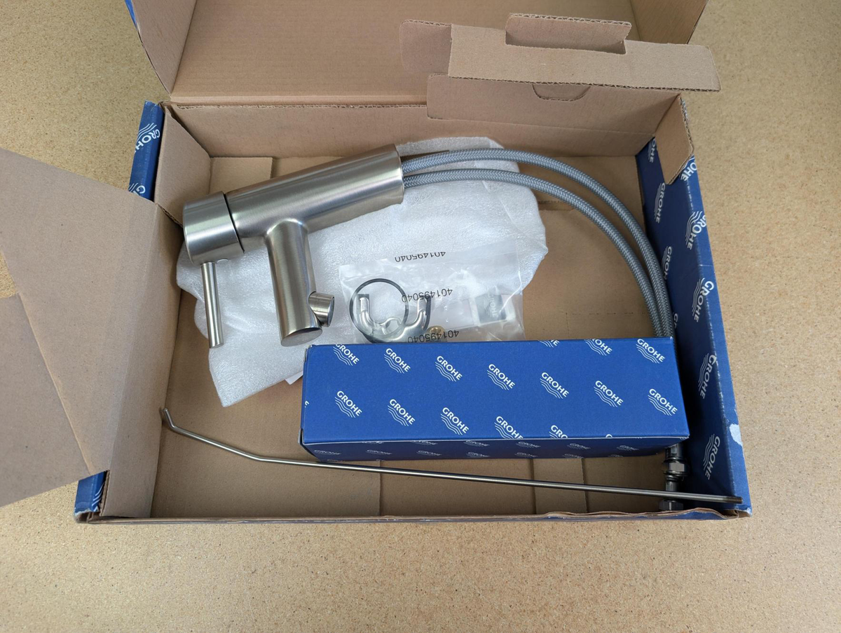 CLOSEOUT Grohe Concetto 1.5 GPM Single Hole Bathroom Faucet with Pop-Up Drain - Brushed Nickel