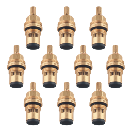Grohe 45883000 LEFT STOP Ceramic Cartridge, 1/2" Carbodur, 1/4 Turn, 90 Degree - 10 Pack