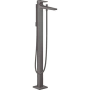 Hansgrohe 32532341 Metropol Freestanding Tub Filler Trim with Lever Handle and 1.75 GPM Handshower in Brushed Black Chrome
