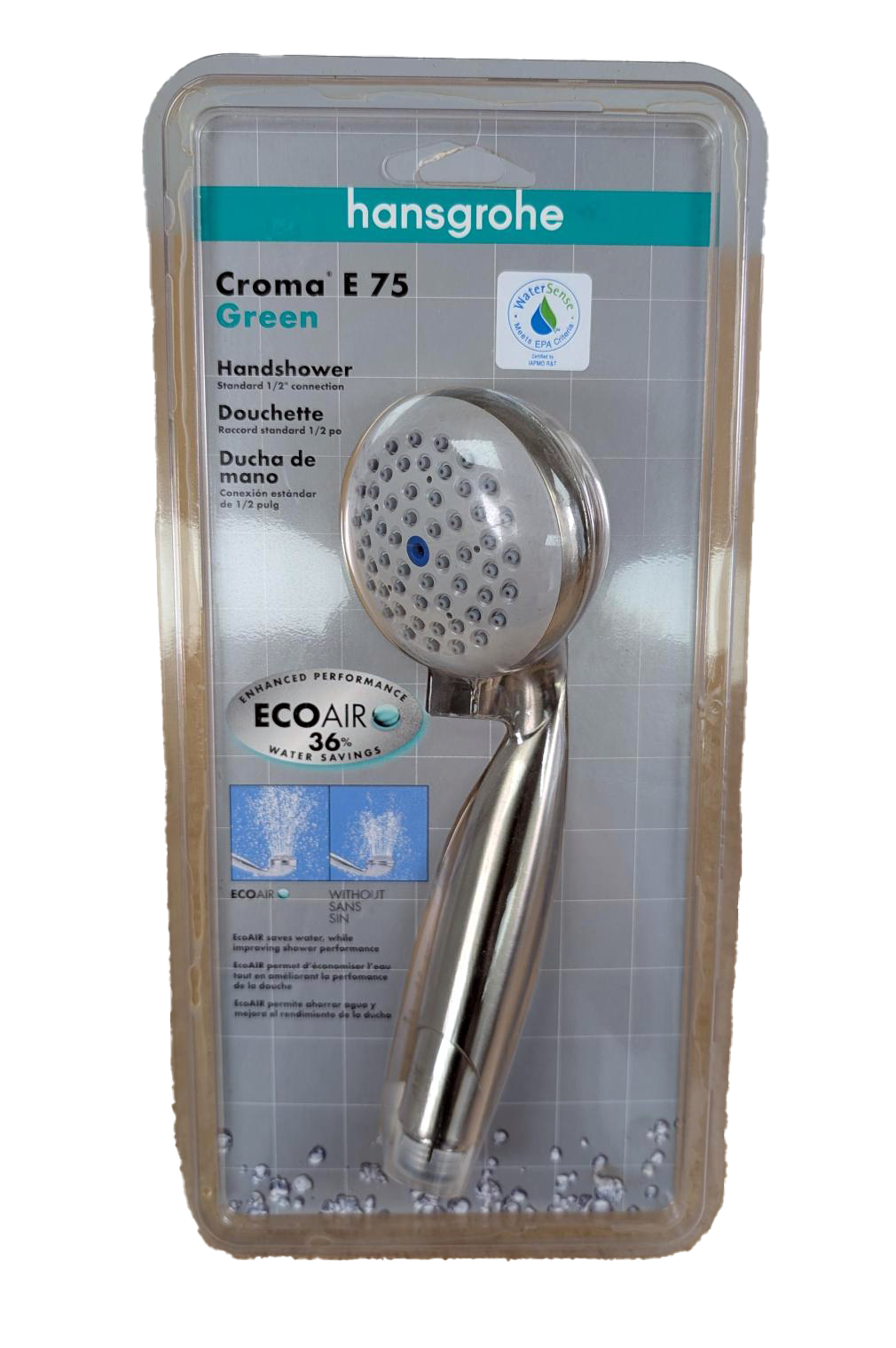CLOSEOUT Hansgrohe Croma 1.5 GPM Single Function Hand Shower - Brushed Nickel