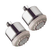 Hansgrohe 28496001 Clubmaster Shower Head 3-Jet, 2.5 GPM in Chrome - 2 Pack