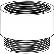 PVC threaded extension nipple with female threads at top and male threads at bottom.