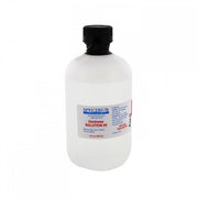 Clear plastic bottle with black cap containing Spectrum Hardness Solution #3 water treatment liquid, 16 fluid ounces.