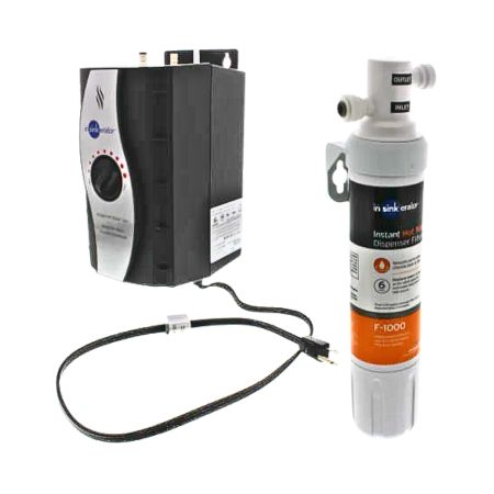 InSinkErator HWT200 and F1000S Instant Hot Water Tank and Filtration System in Black - 45521-ISE/HWT200-F1000S