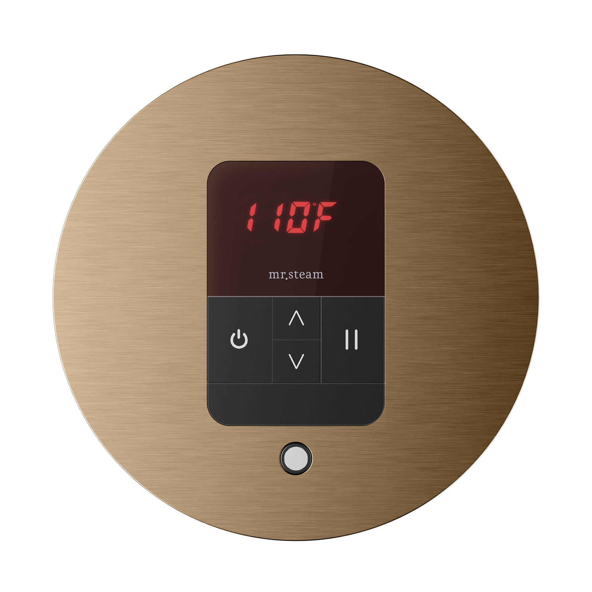 Mr. Steam iTempo Round Steam Shower Control and Steamhead
