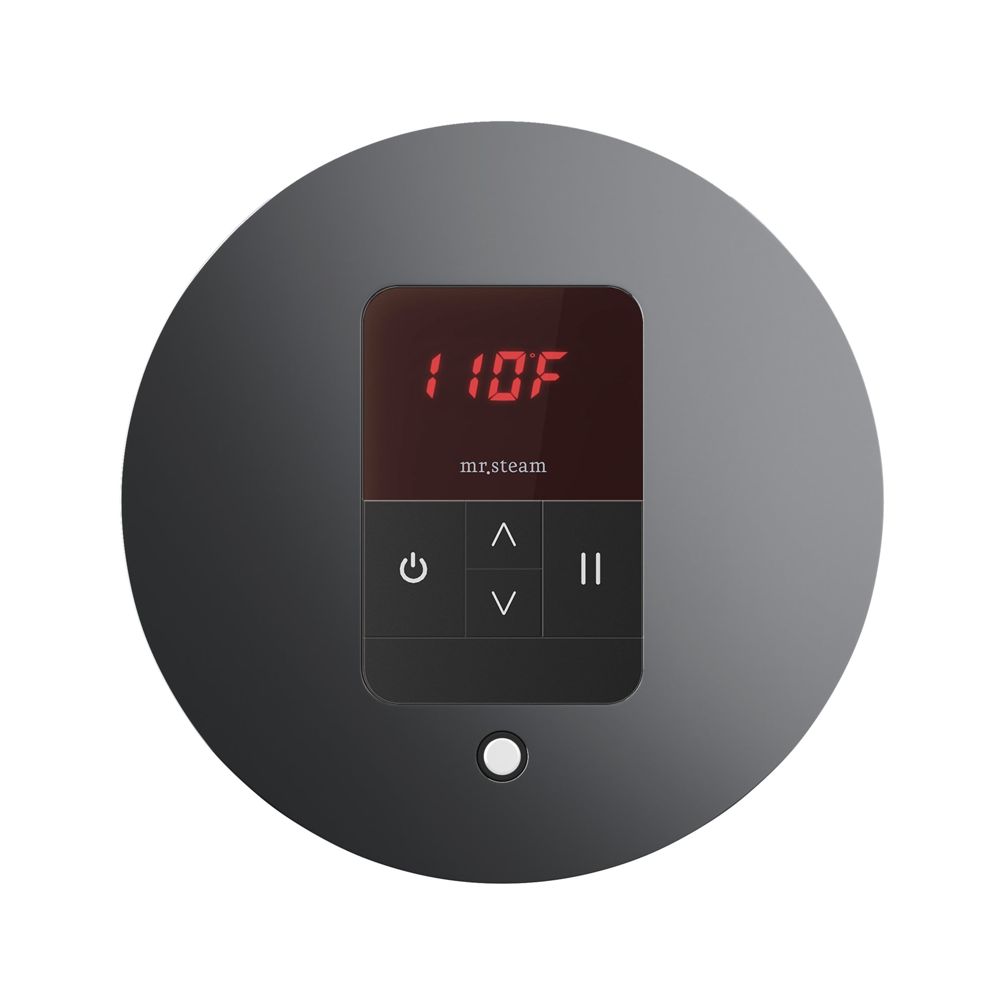 Mr. Steam iTempo Round Steam Shower Control and Steamhead