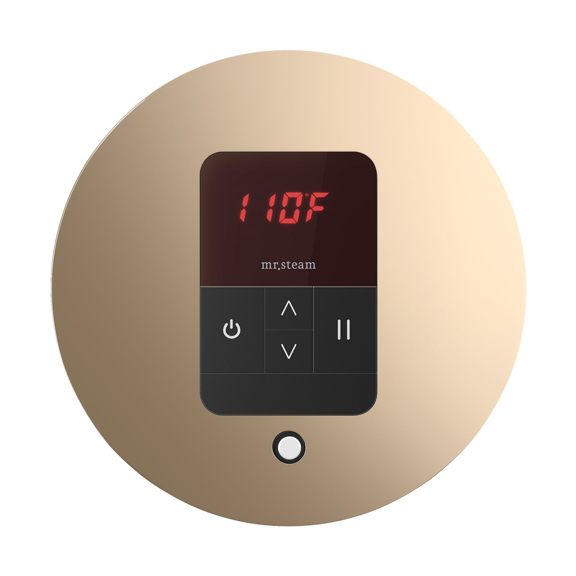 Mr. Steam iTempo Round Steam Shower Control and Steamhead