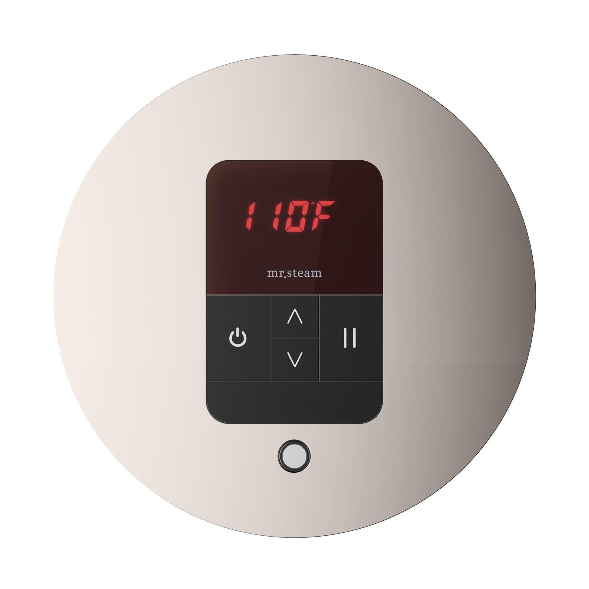 Mr. Steam iTempo Round Steam Shower Control and Steamhead