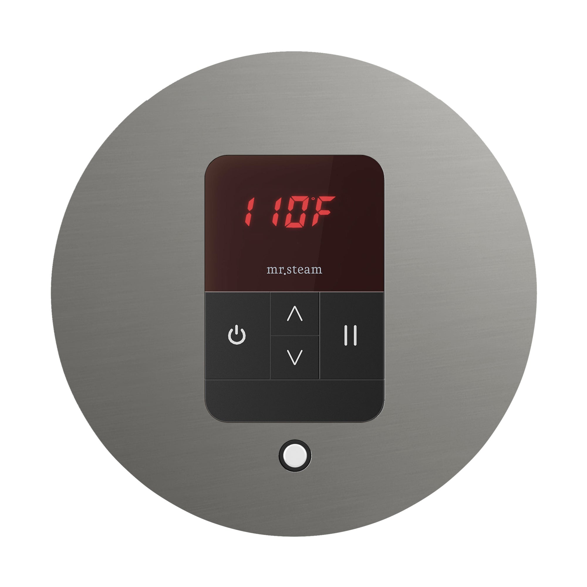 Mr. Steam iTempo Round Steam Shower Control and Steamhead