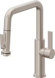 California Faucets Corsano Pull-Down Kitchen Faucet with Squeeze Sprayer - Quad Spout in Satin Nickel - K51-103SQ-FB-SN