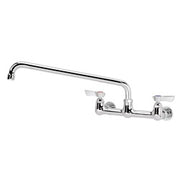 Krowne Silver Series 8-in Center Wall Mount Faucet With 14-in Spout - 12-814L