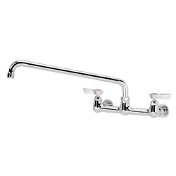 Krowne Silver Series 8-in Center Wall Mount Faucet With 14-in Spout - 12-814L