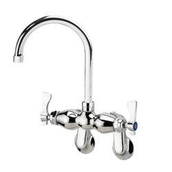 Krowne Royal Series Adjustable Wall Mount Faucet With 6-in Gooseneck Spout - 15-601L