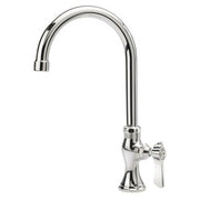 Chrome single-handle pantry faucet with 6-inch gooseneck spout and lever control.