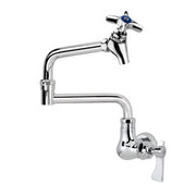 Krowne Royal Series Wall Mount Pot Filler Faucet With 12-in Jointed Spout - 16-179L