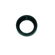 Black rubber bumper ring with circular opening in center.