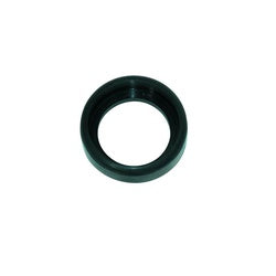 Black rubber bumper ring with circular opening in center.