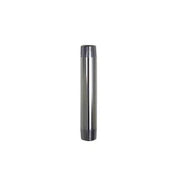 Stainless steel cylindrical riser with vertical grooves, approximately 3 inches tall.