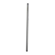 Stainless steel pre-rinse faucet riser with 3/8-inch male thread connection, 18 inches tall.