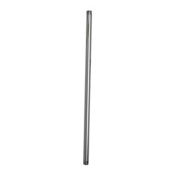 Stainless steel pre-rinse faucet riser with 3/8-inch male thread connection, 18 inches tall.