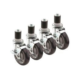 Krowne 1-5/8-in Stem Caster With 5-in Wheel (Set Of 4) - 28-129S