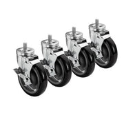 Krowne 5/8-in11 Threaded Stem Caster With 5-in Wheel (Set Of 4) - 28-145S