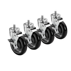 Krowne 5/8-in11 Threaded Stem Caster With 5-in Wheel (Set Of 4) - 28-145S