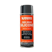 Krowne food grade silicone spray in orange and black aerosol can, 9.25 oz.