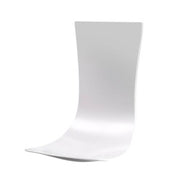 White plastic tray with curved sides and flat base for wall-mounted soap or sanitizer dispensers.