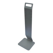 Black countertop stand with rectangular base and tall vertical pole for automatic soap or sanitizer dispensers.