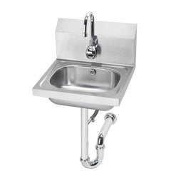 Krowne 16-in Wide Hand Sink With Electronic Faucet And P-Trap - HS-12