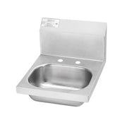 Krowne 14-1/2-in Wide Hand Sink With 4-in On Center Faucet Holes -Deck Mount (Less Faucet) - HS-18-LF