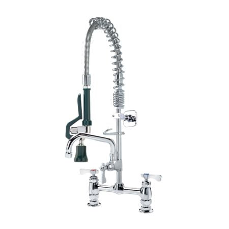 Krowne Royal Series 8-in Center Deck Mount Space Saver Pre-Rinse With Add-On Faucet And 6-in Spout - 18-606L