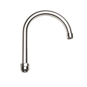 Krowne Replacement Gooseneck Spout, 6 in Reach in Chrome - 21-428L