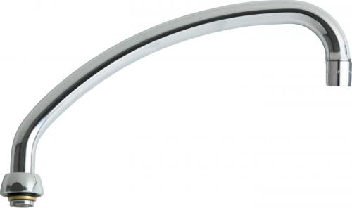 Chicago Faucets 9.5 in. L-Type Swing Spout in Chrome - L9JKABCP