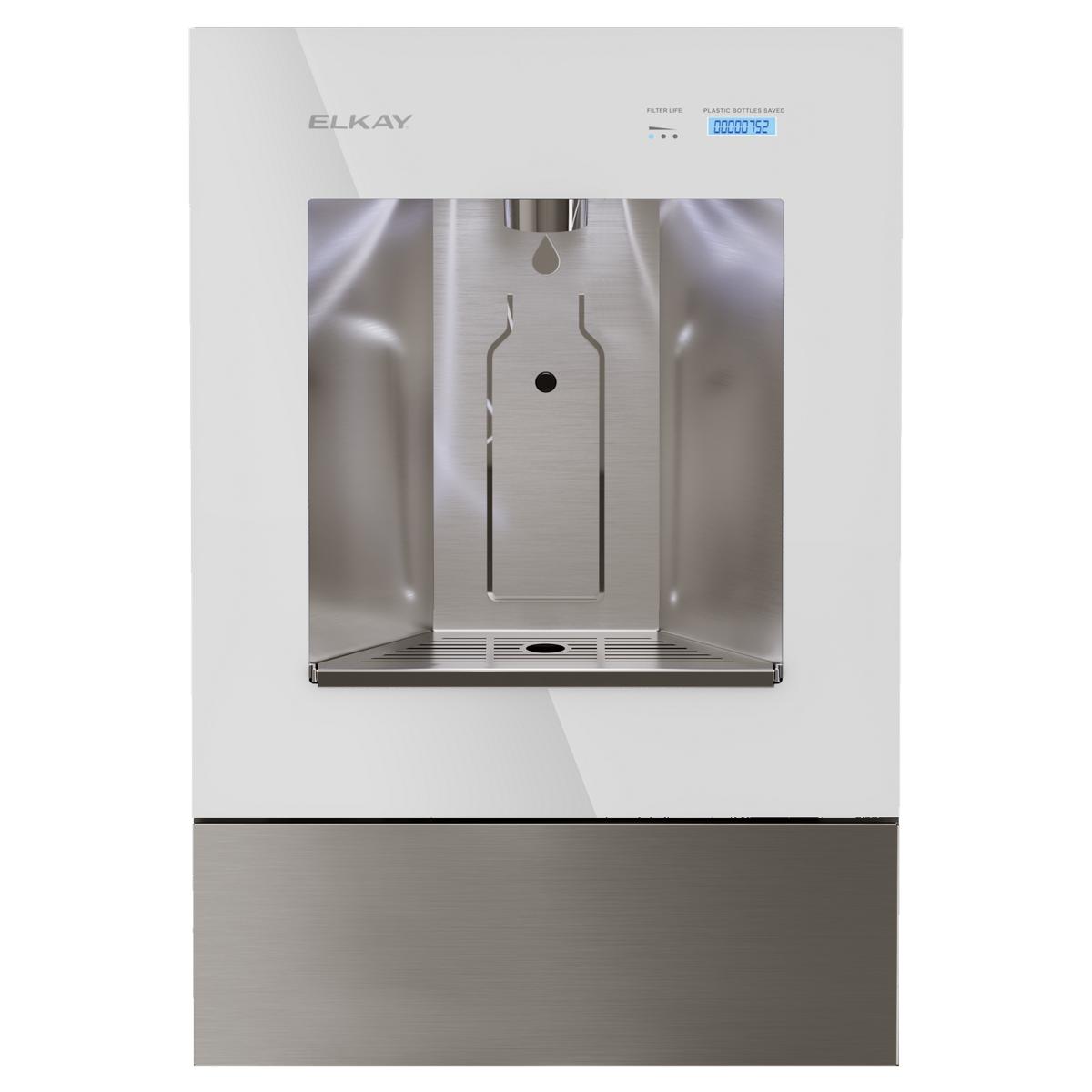 Elkay ezH2O Liv Pro In-Wall Commercial Filtered Water Dispenser Non-refrigerated Aspen White