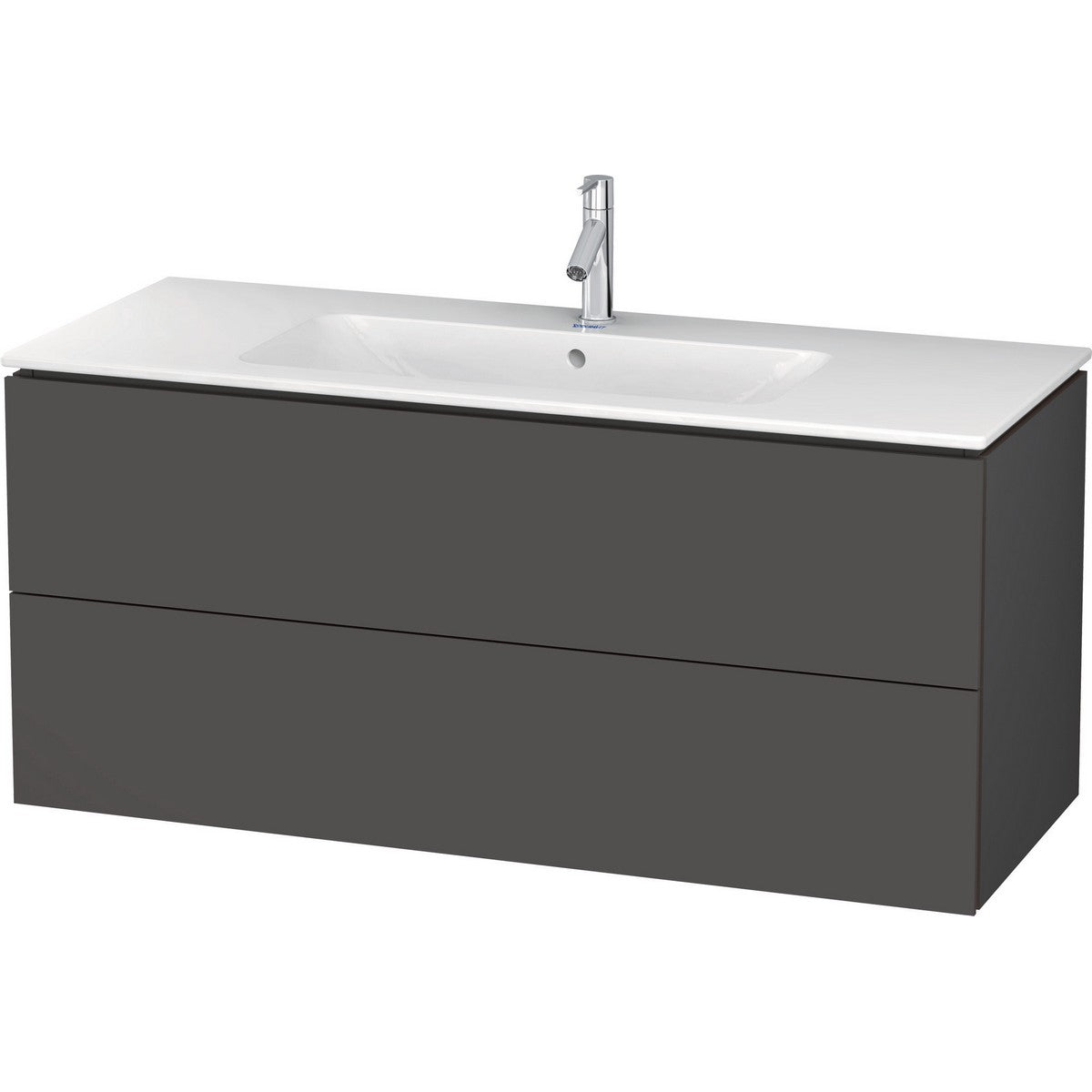 Duravit L-Cube 48" Wall Mount Single Vanity Cabinet, Less Sink - Matte Graphite