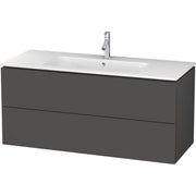 Duravit L-Cube 48" Wall Mount Single Vanity Cabinet, Less Sink - Matte Graphite