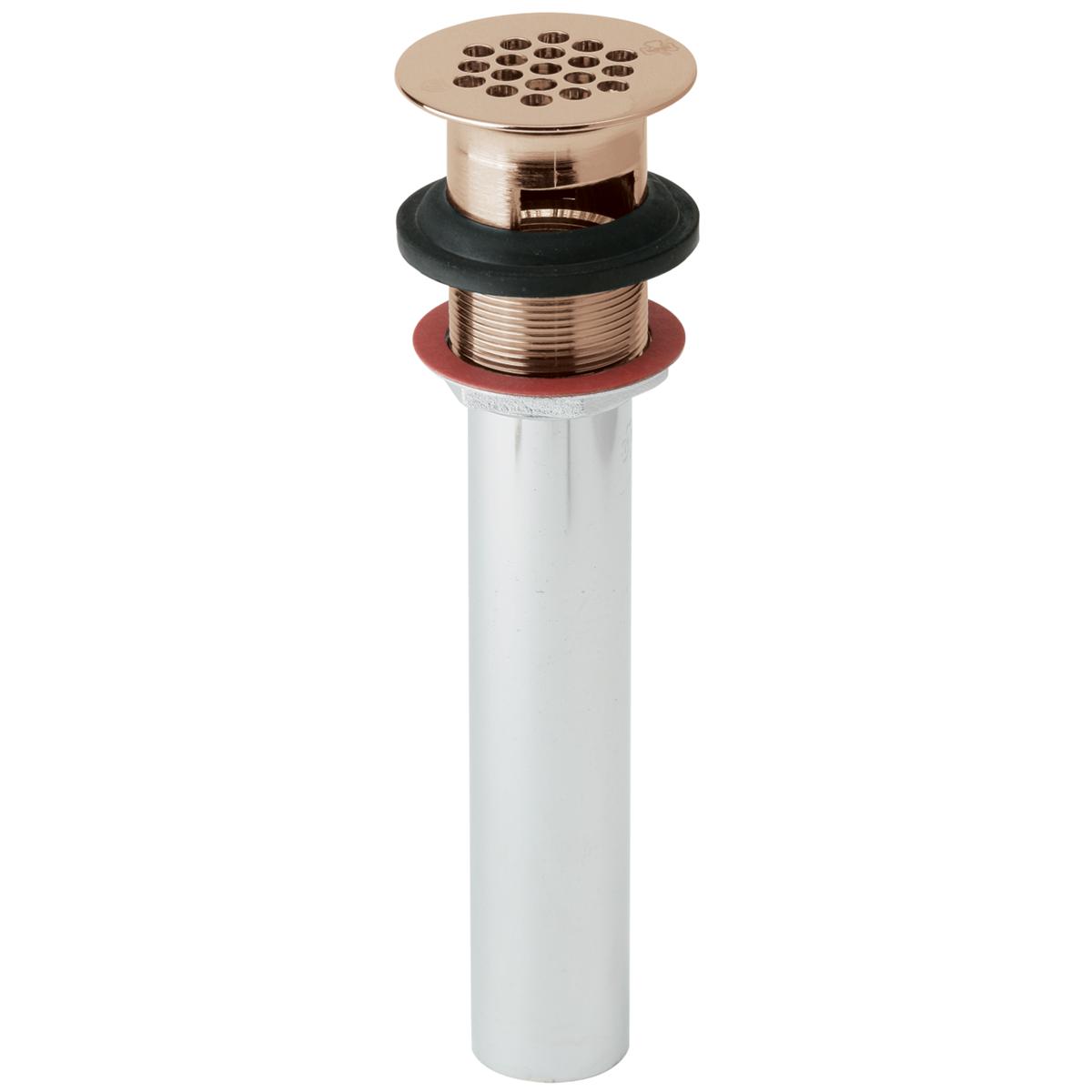 Elkay 1-1/2" Drain Fitting CuVerro Antimicrobial Copper with Perforated Grid and Tailpiece - LK174-CU