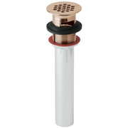 Elkay 1-1/2" Drain Fitting CuVerro Antimicrobial Copper with Perforated Grid and Tailpiece - LK174-CU
