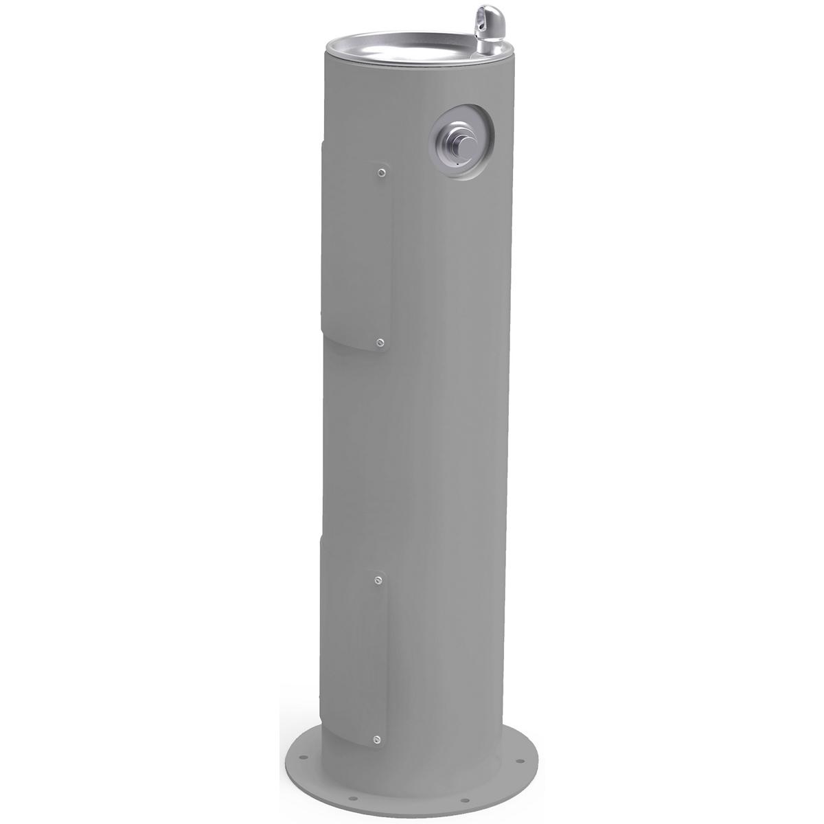 Elkay Outdoor Pedestal Fountain Non-Filtered Non-Refrigerated Freeze Resistant Gray