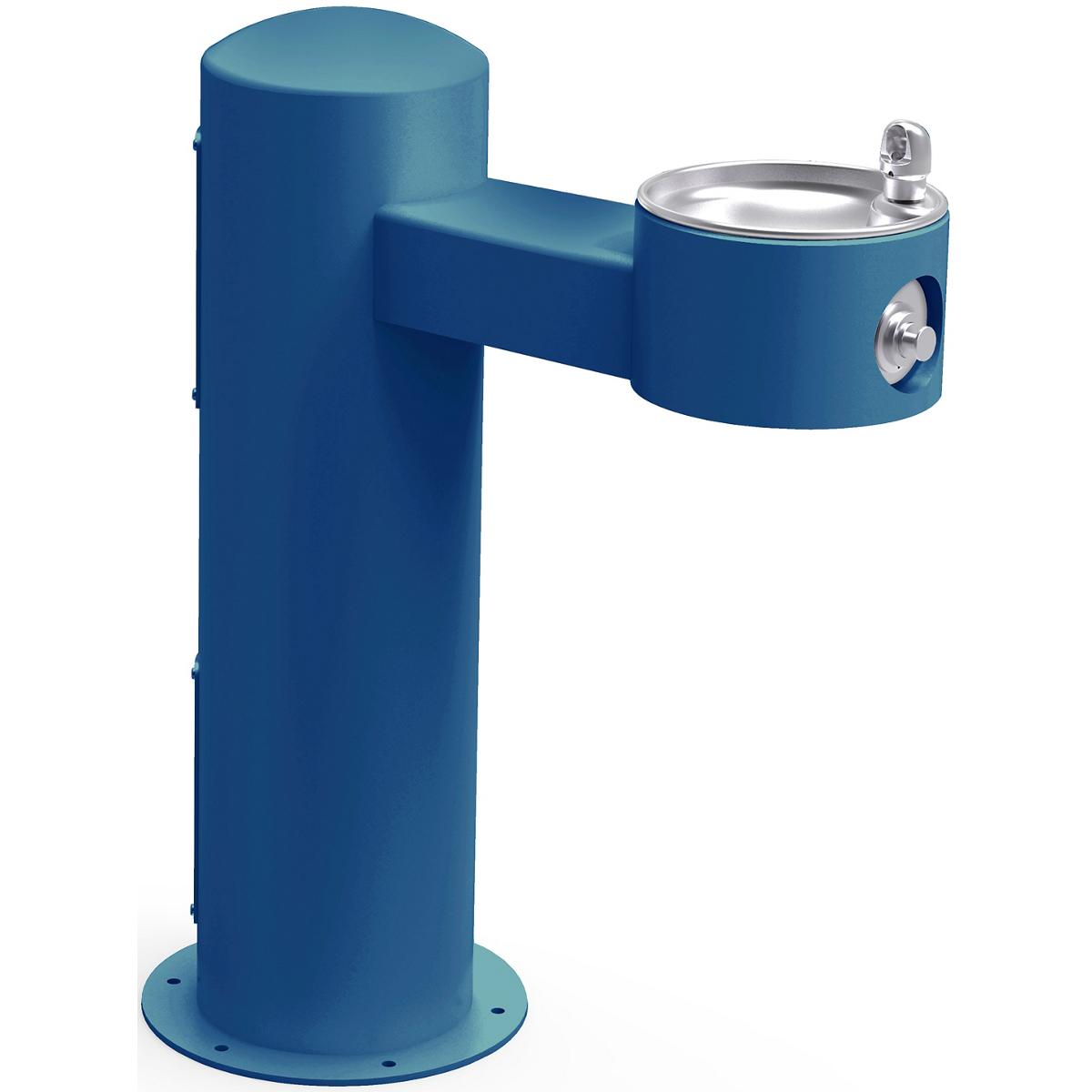 Elkay Outdoor ADA Pedestal Fountain Non-Filtered Non-Refrigerated Freeze Resistant Blue