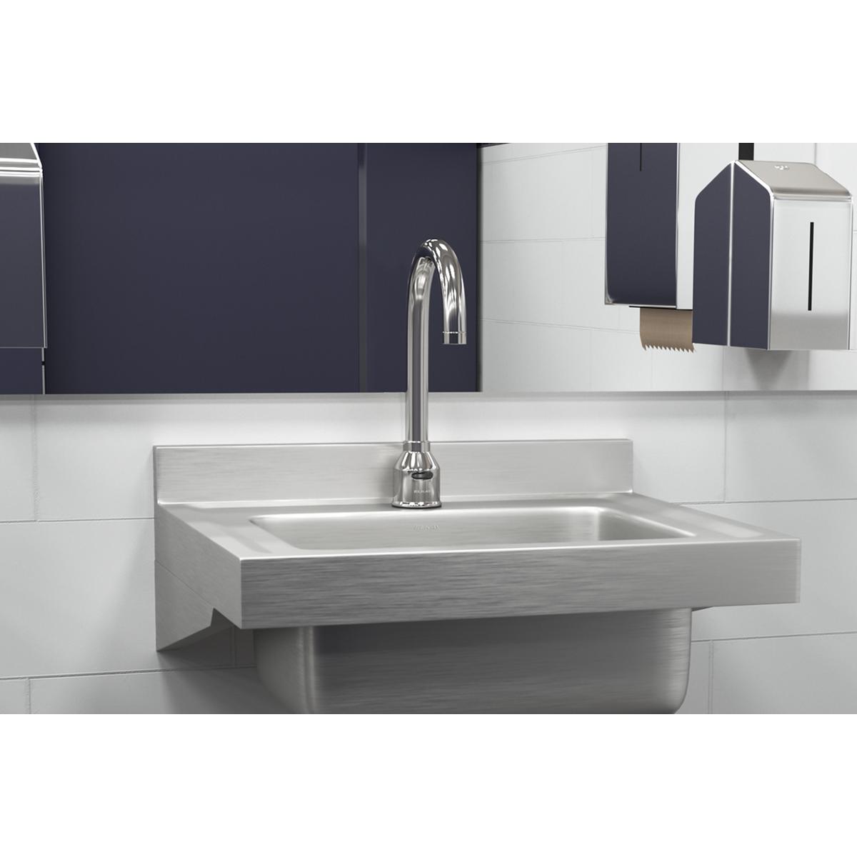 Elkay Commercial Electronic Sensor Scrub/Handwash Battery Powered Deck Mount Faucet Chrome