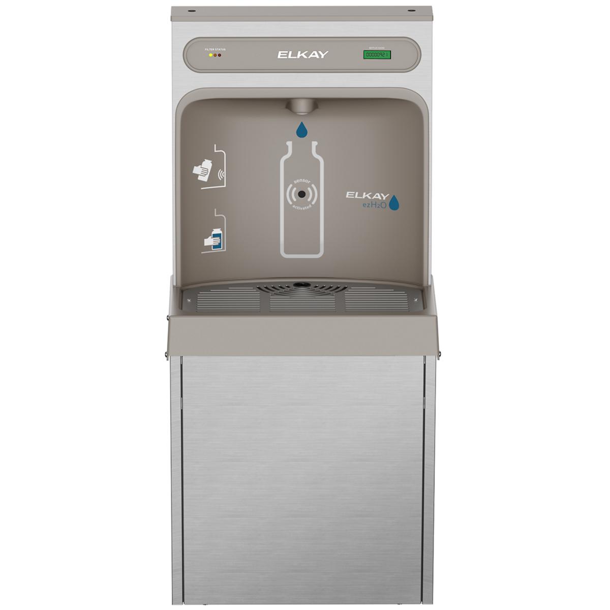 Elkay ezH2O Refrigerated Surface Mount Bottle Filling Station Filtered 8GPH Stainless Steel