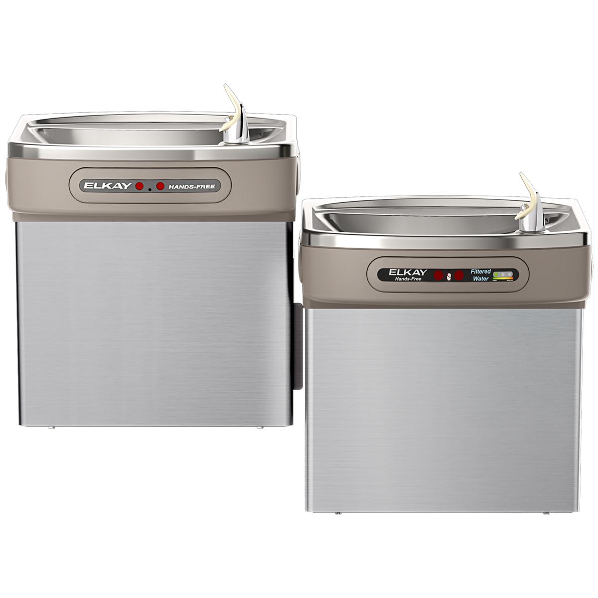 Elkay Dual Hands-free Activation Bi-level ADA Cooler Filtered Refrigerated Stainless