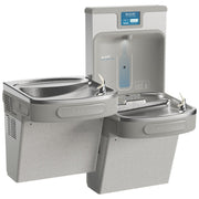 Elkay Enhanced ezH2O Bottle Filling Station & Versatile Bi-Level ADA Cooler Filtered Refrigerated Light Gray